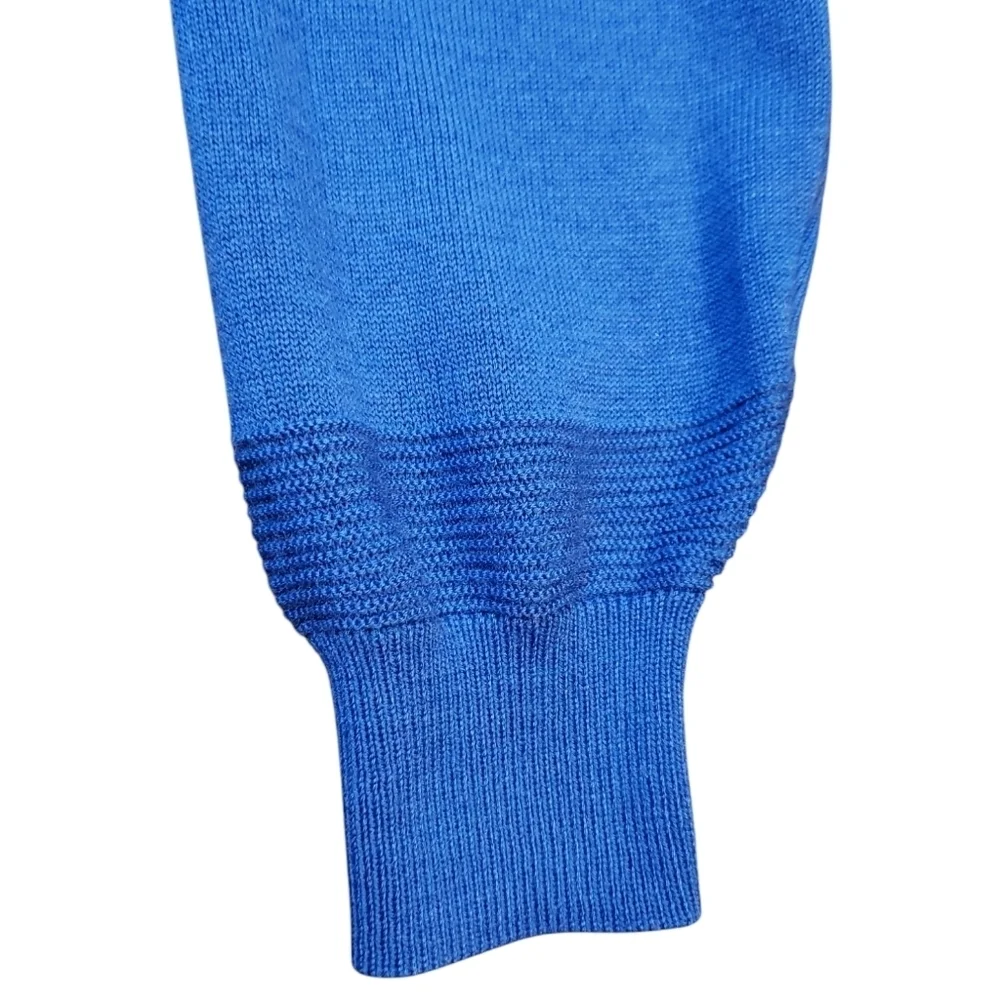 Cutter & Buck Merino Wool Blue 1/4 Zip Sweater Medium